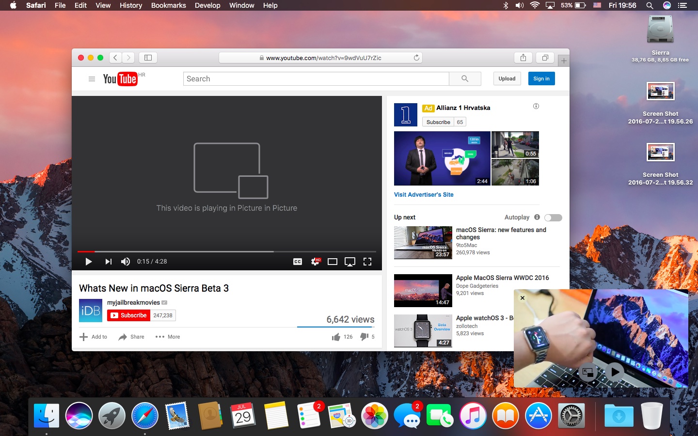 youtube display for mac